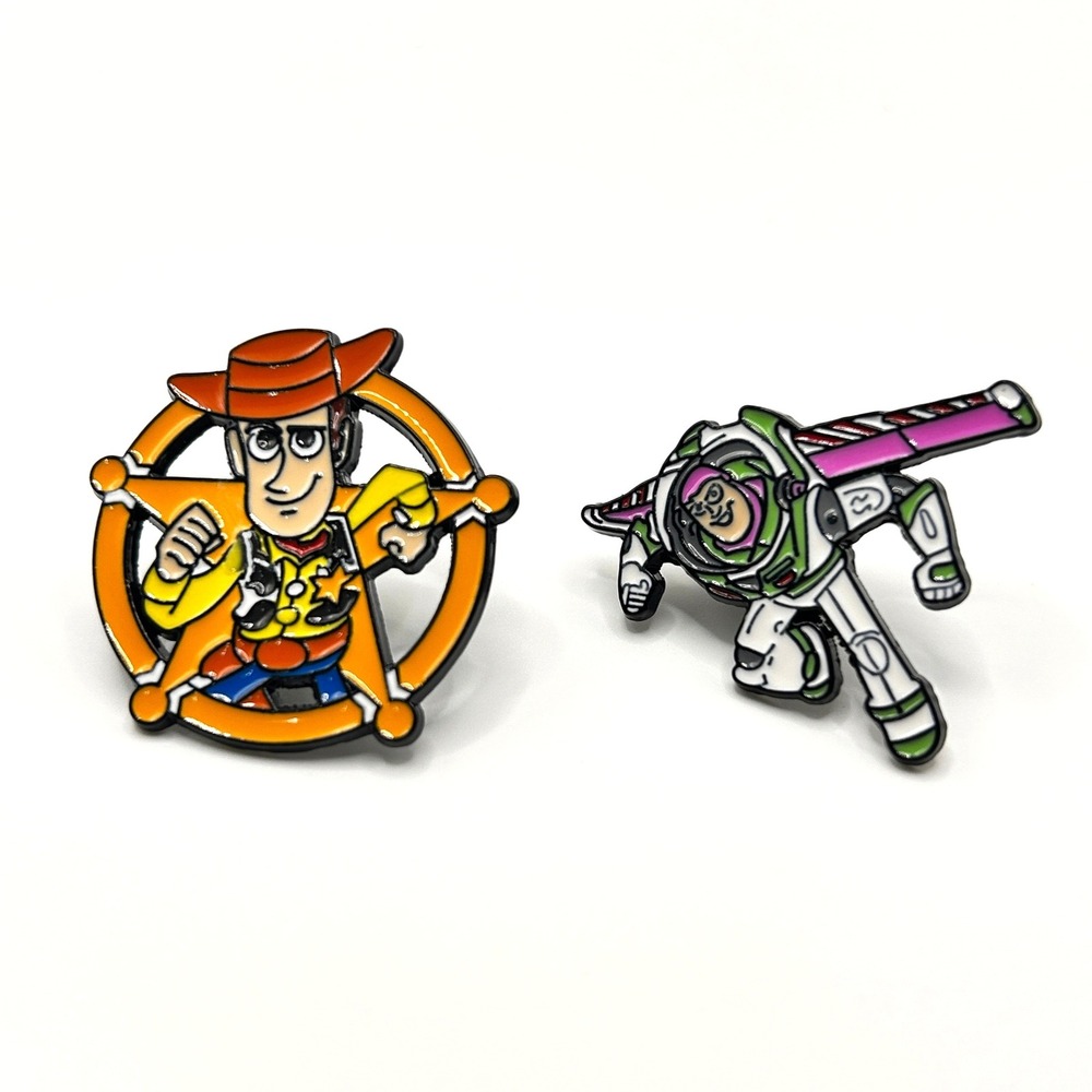 Toy Story Woody Buzz Lightyear Disney Enamel Pin Set Unisex OS Multi New